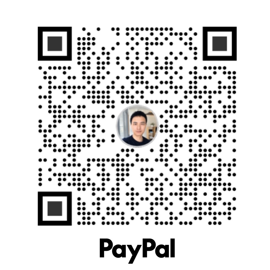 PayPal QR code for Carson Ye